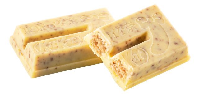 Japansk KitKat med premium Tokyo Banana og knust pandekage smag