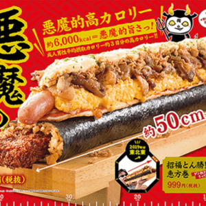 6000 kalorie sushi rulle med pizza og hotdog