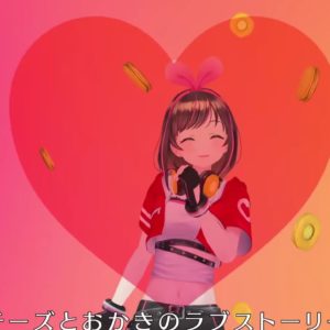Kizuna Ai rapper om oste snacks
