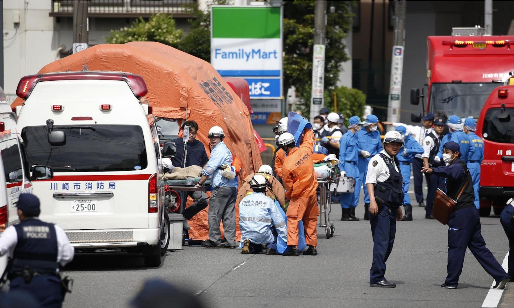 Man amok i Kawasaki stikker 16 skolepiger ned | Foto: KYODO