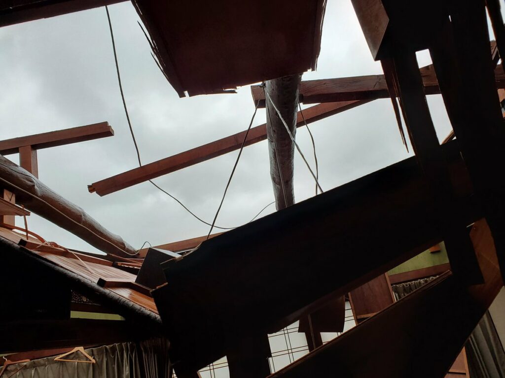 Chiba Prefecture blev hårdest ramt, da tyfonen først ramte land der