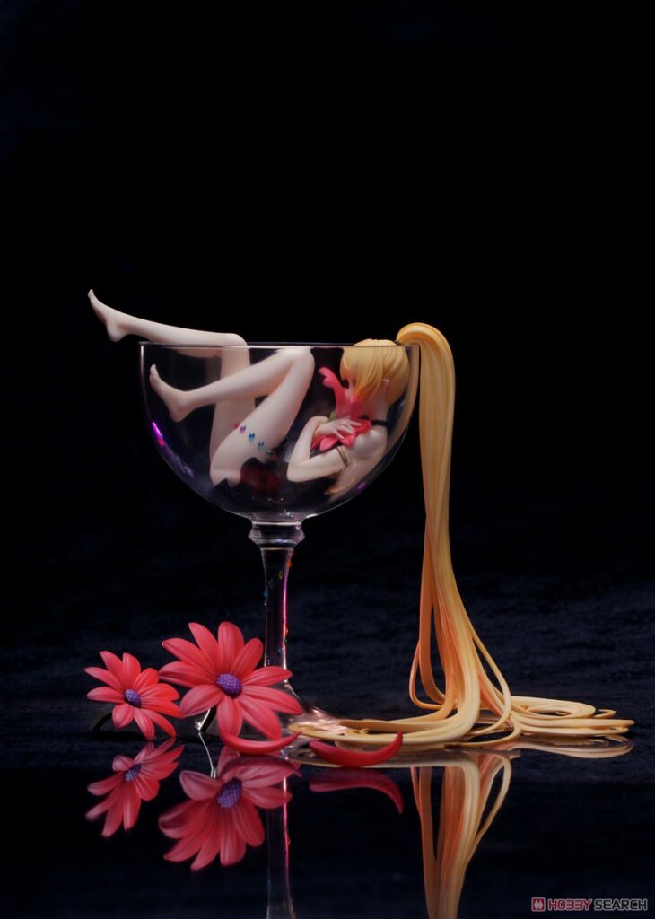 Girl in Glass Lily Wine