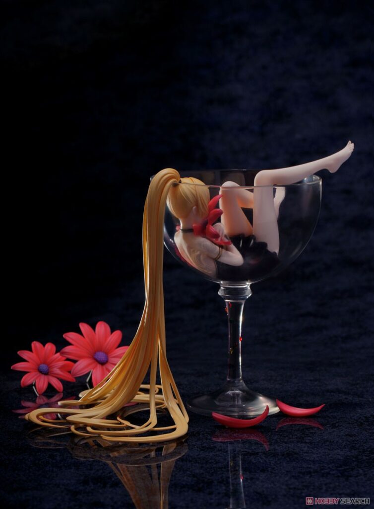 Girl in Glass Lily Wine