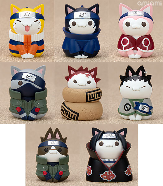 Nyaruto! NARUTO Konoha's Cheerful Cats Part 8Pack BOX