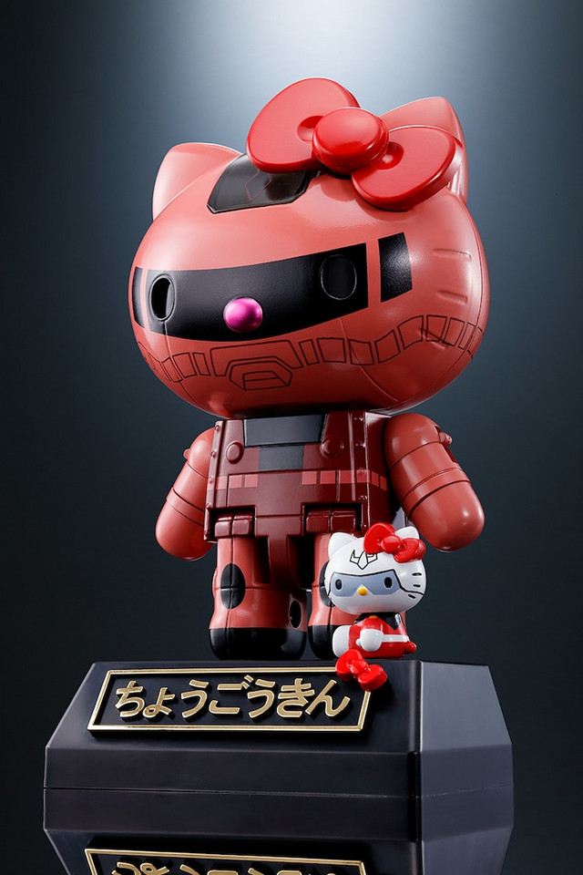 Hello Kitty x Gundam venskabsfigurer