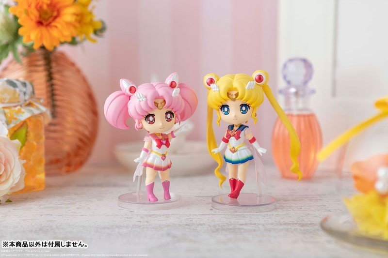 Super Sailor Moon Figuarts mini -Eternal edition- og Super Sailor Chibi Moon Figuarts mini -Eternal edition-