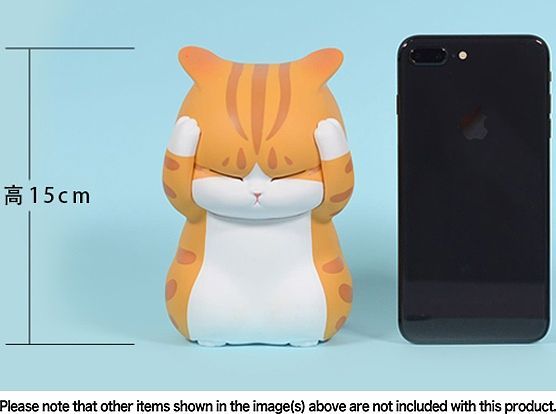 Distressed Cats Series Soft Vinyl Coin Bank Red Tabby Cat