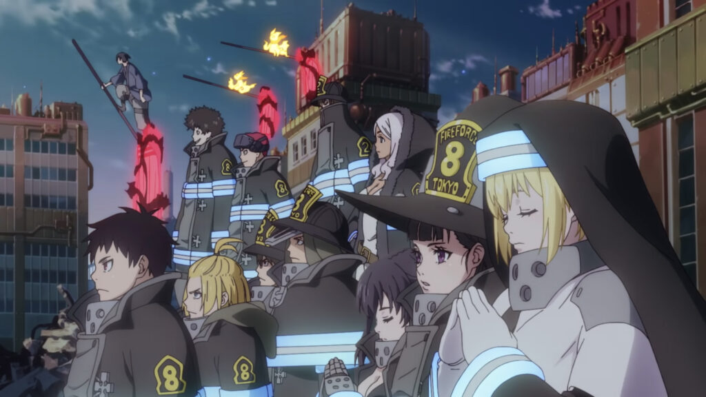 Fire Force TV anime creditless OP med KANA-BOON