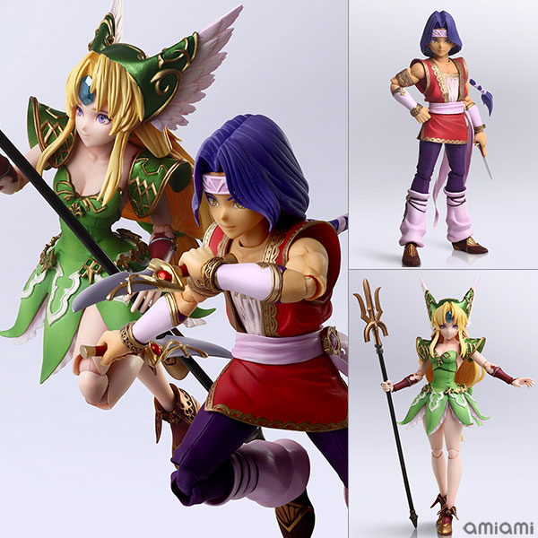 "Seiken Densetsu" Series Trials of Mana Bring Arts Hawkeye & Riesz