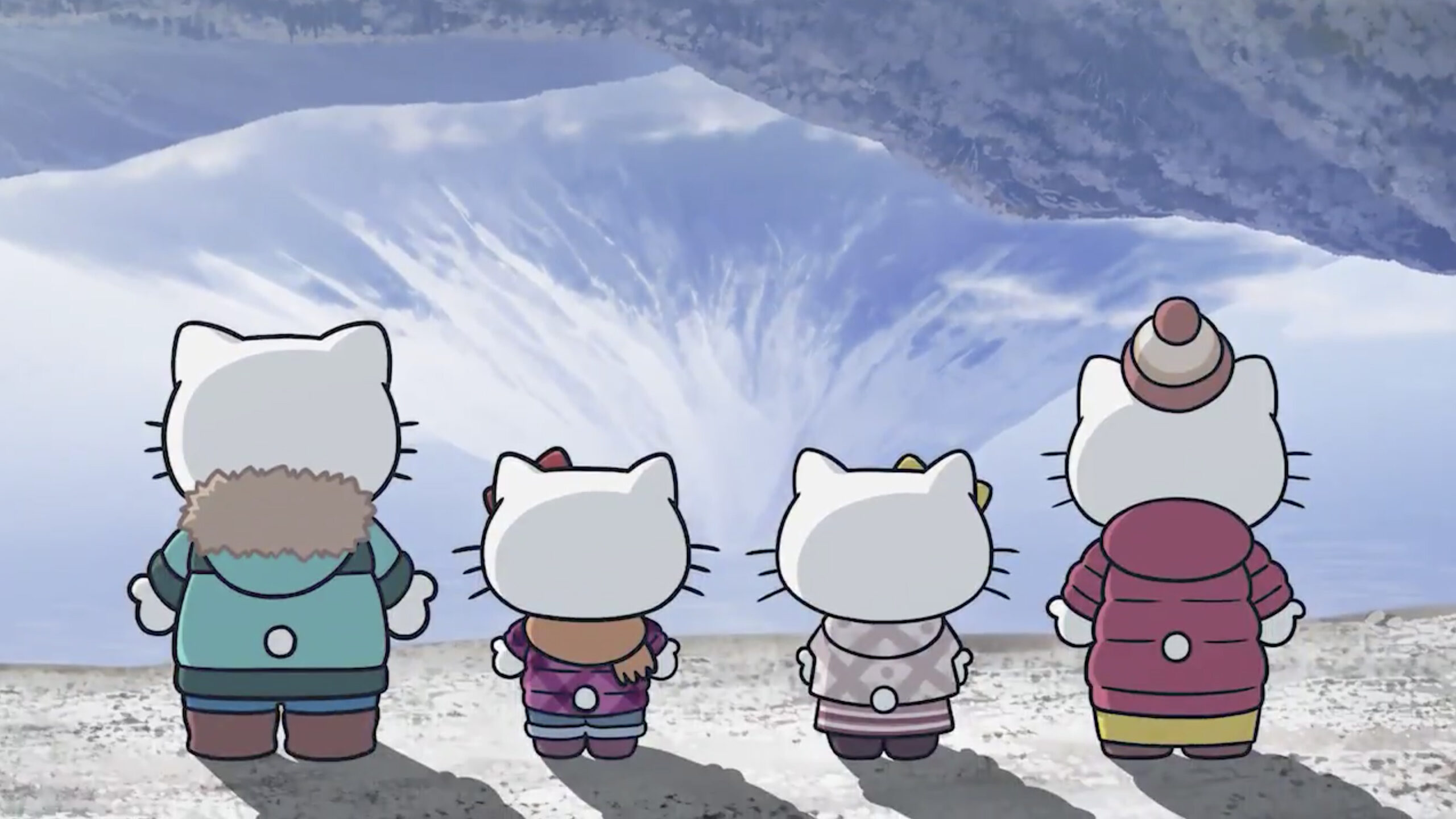 Hello Kitty udforsker Yamanashi i afslappegt Laid-Back Camp sæson 2 TV anime samarbejde