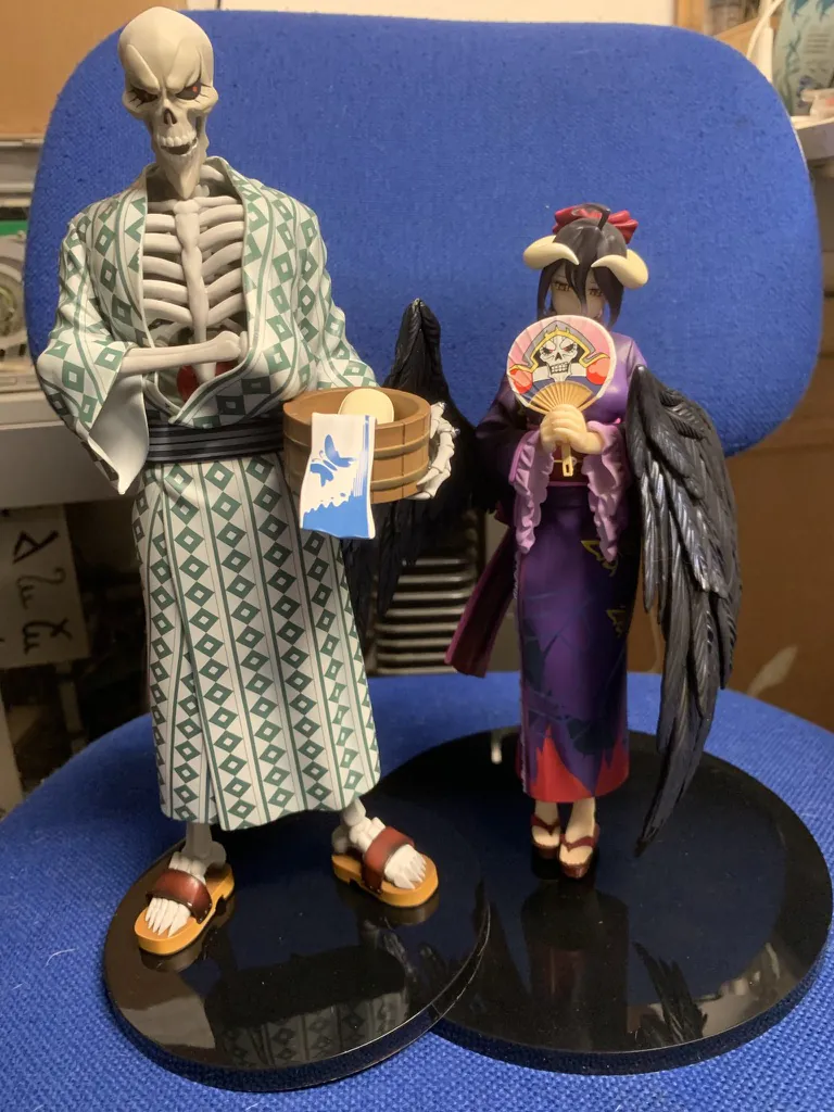 Overlord - Ainz og Albedo i yukata onsen outfits figurer