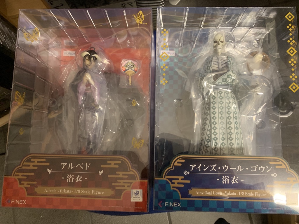 Overlord - Ainz og Albedo i yukata onsen outfits figurer