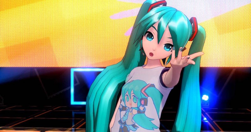 Billede fra SEGAs Project Diva Mega Mix spil