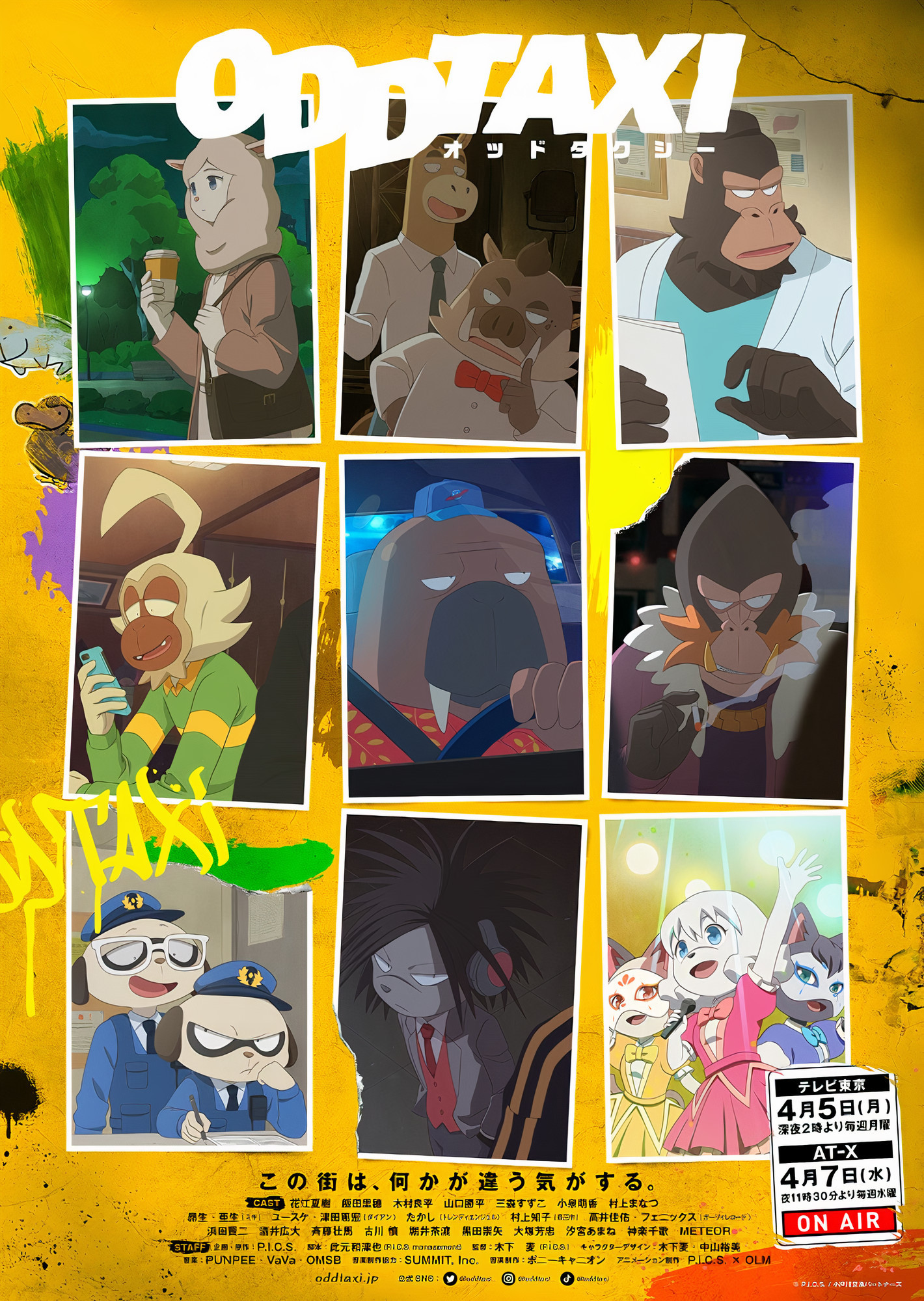 Odd Taxi anime får film til foråret
