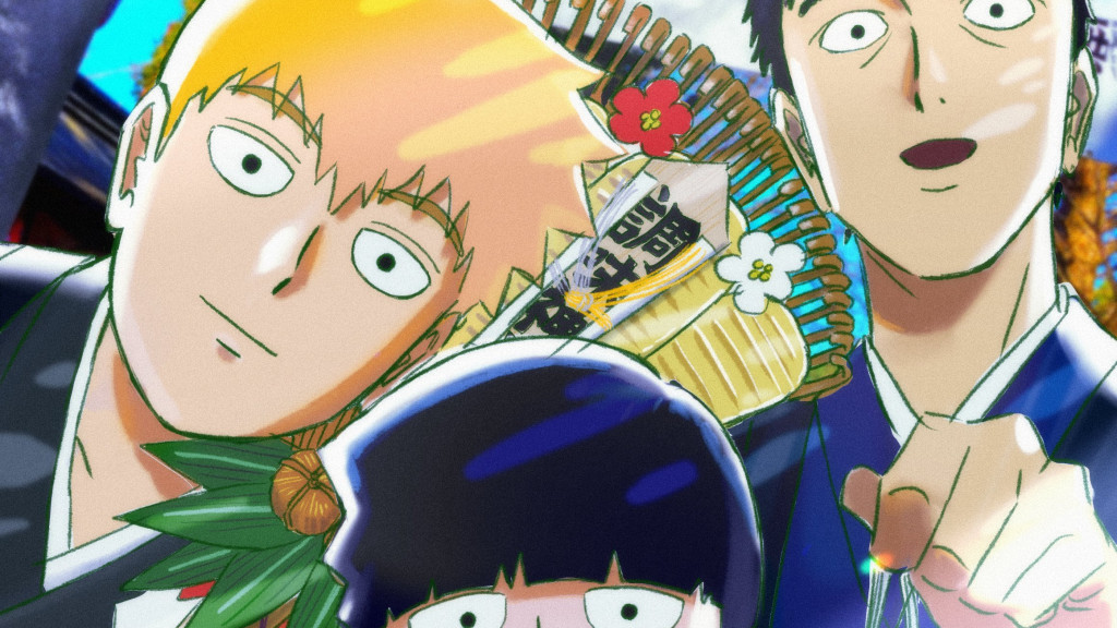 Nytår 2023 illustration fra Mob Psycho 100