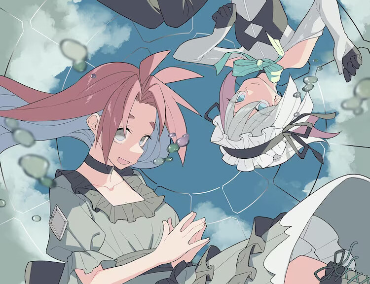 Twin Star Cyclone Runaway yuri sci-fi romaner laves til manga