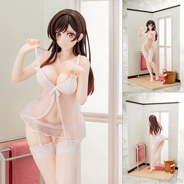 Rent-A-Girlfriend: Chizuru Mizuhara See Through Lingerie Figure Angel White Ver.