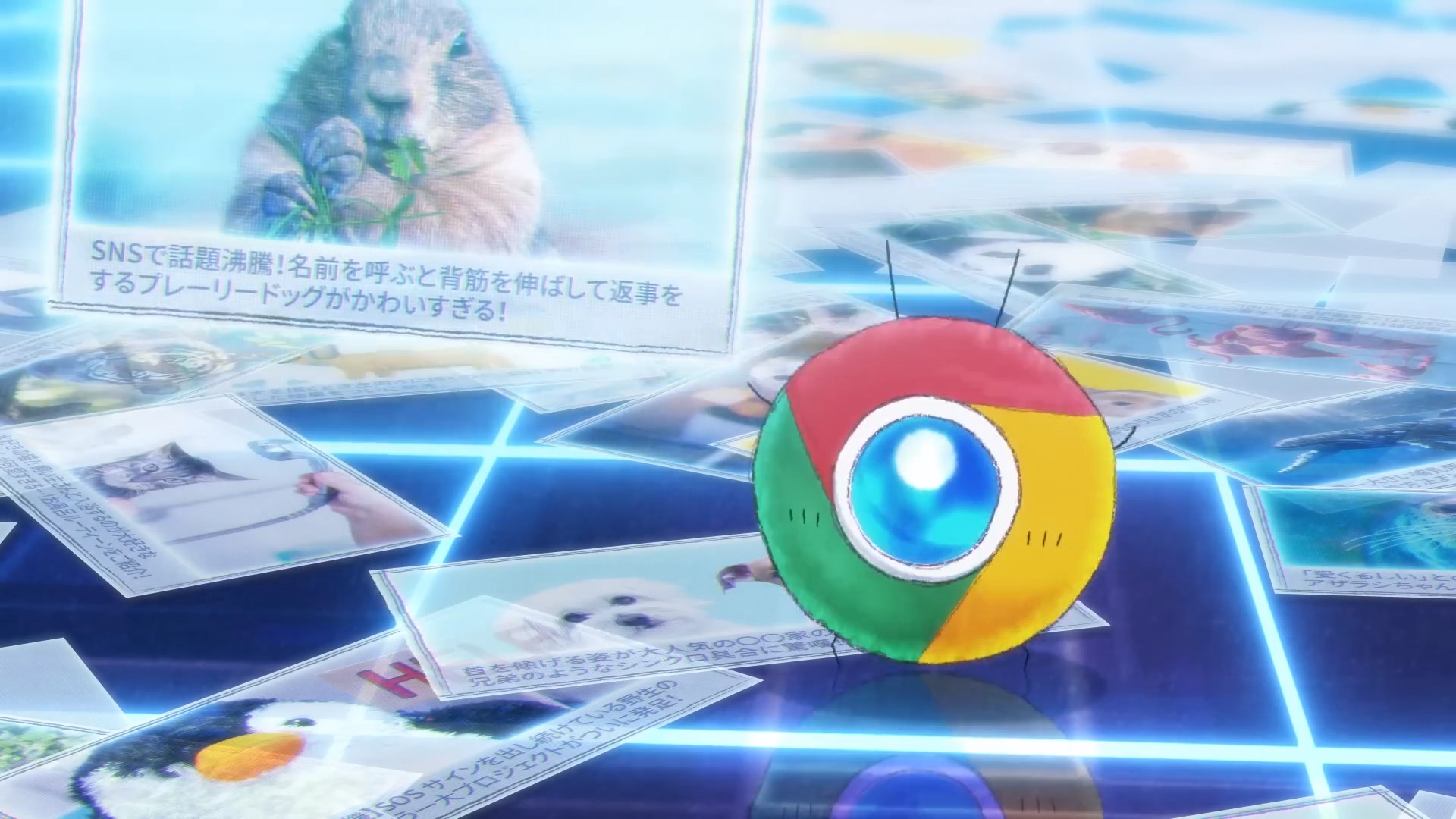 Japanske kortfilm om google chrome logo