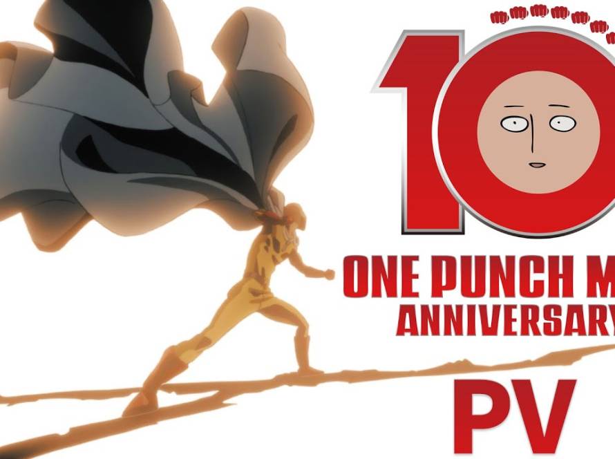 One-Punch Man 10 års jubilæums video og illustration