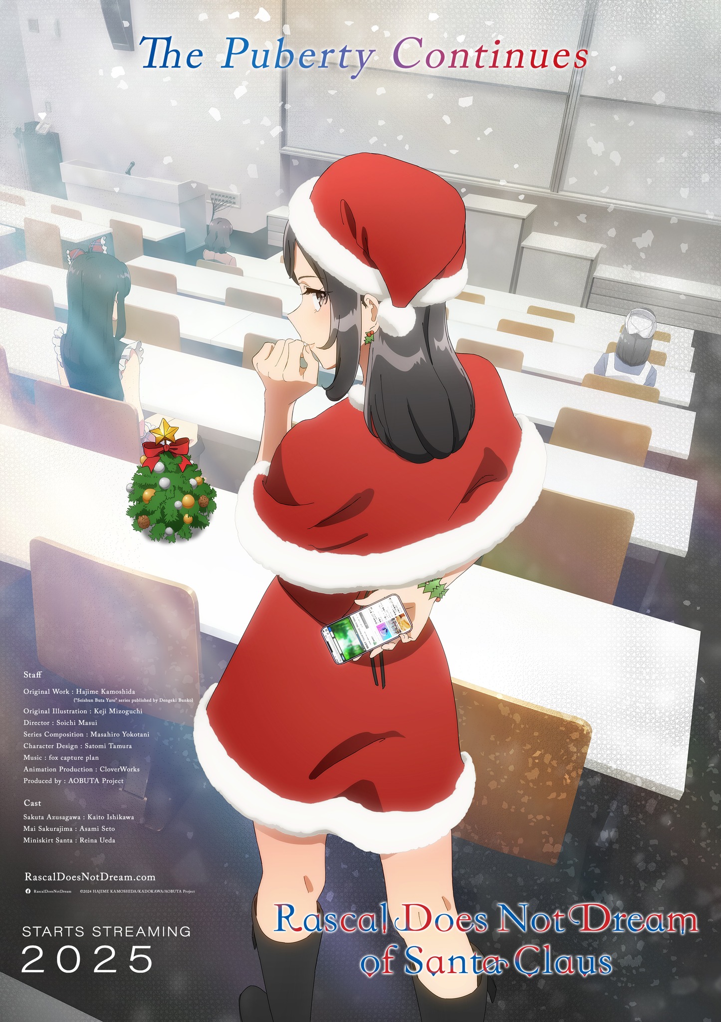 Rascal Does Not Dream of Santa Claus anime kommer i 2025