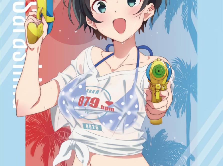 Rent a Girlfriend Ruka badetøj illustration