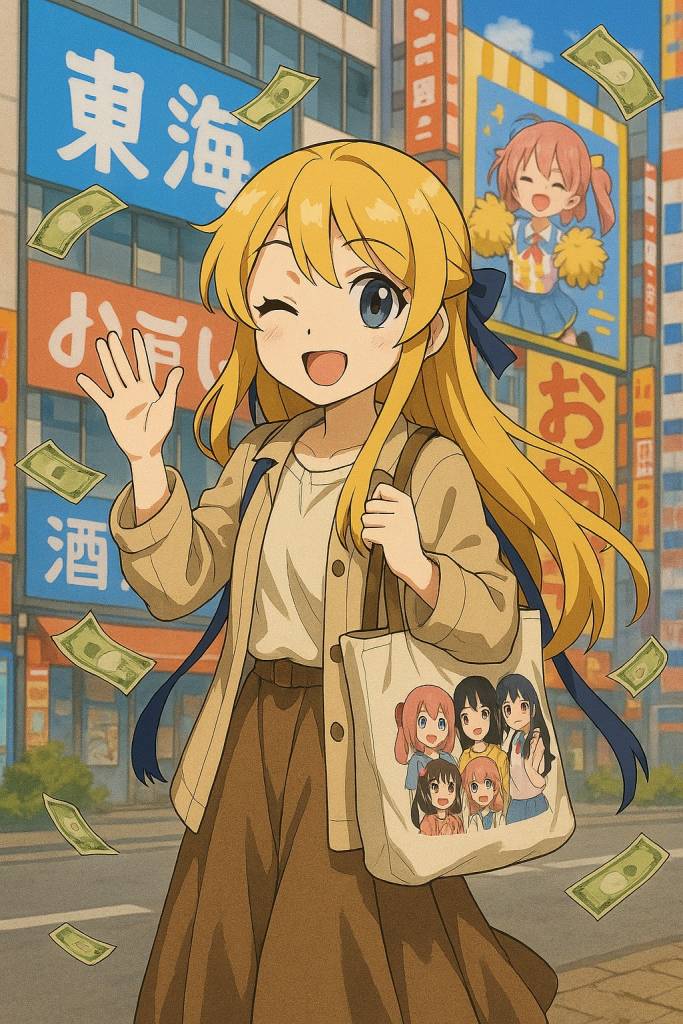 AGs maskot med penge