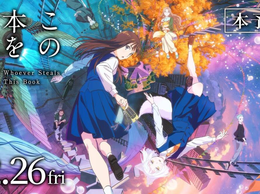 Whoever Steals This Book anime film trailer og illustration